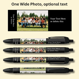 Bolígrafo De Tinta Negra Una foto de gran amplitud con texto opcional sobre