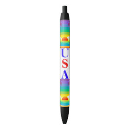 Bolígrafo De Tinta Negra Usa Sunset Seaside Pen