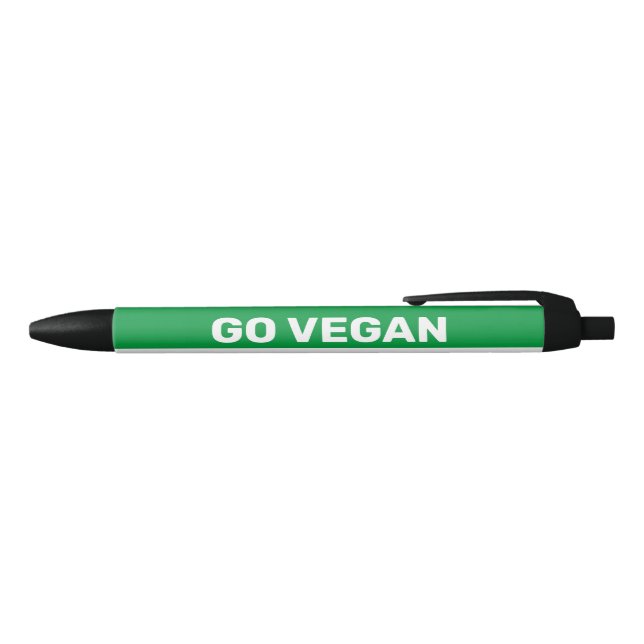 Bolígrafo De Tinta Negra Vegan A Comer A Los Ricos (Parte superior)