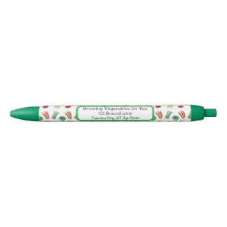 Bolígrafo De Tinta Negra Vegetable themed pens for business
