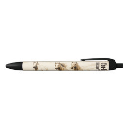 Bolígrafo De Tinta Negra ¡Vibes occidentales! Caballos. Regalo de hombres e