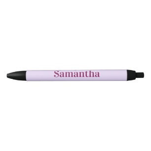Bolígrafo De Tinta Negra vibraciones femeninas hashtag rosa lila claro