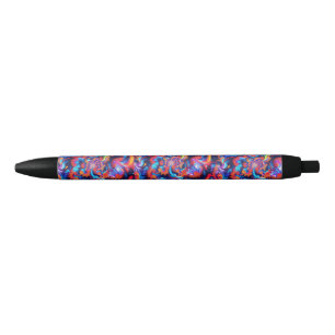 Bolígrafo De Tinta Negra Vibrante Fractal Art Pen
