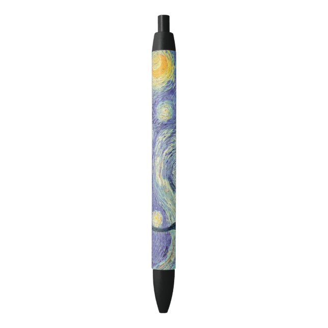 Bolígrafo De Tinta Negra Vincent Van Gogh/ La Noche Starry (Frente vertical)