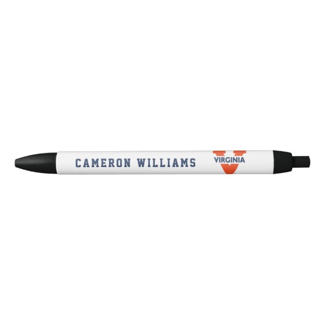 Bolígrafo De Tinta Negra Virginia Split V (Anverso)