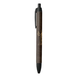 Bolígrafo De Tinta Negra Virgo de la Cuero-Mirada