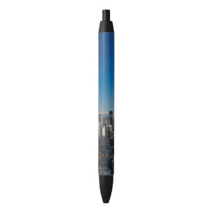 Bolígrafo De Tinta Negra Vista aérea del horizonte de la ciudad de Seattle