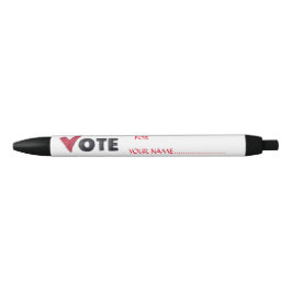 BOLÍGRAFO DE TINTA NEGRA VOTA POR TU CANDIDATO