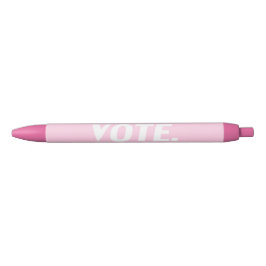 Bolígrafo De Tinta Negra "votar" - blanco rosa claro