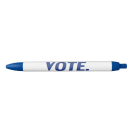 Bolígrafo De Tinta Negra "voto" - azul blanco