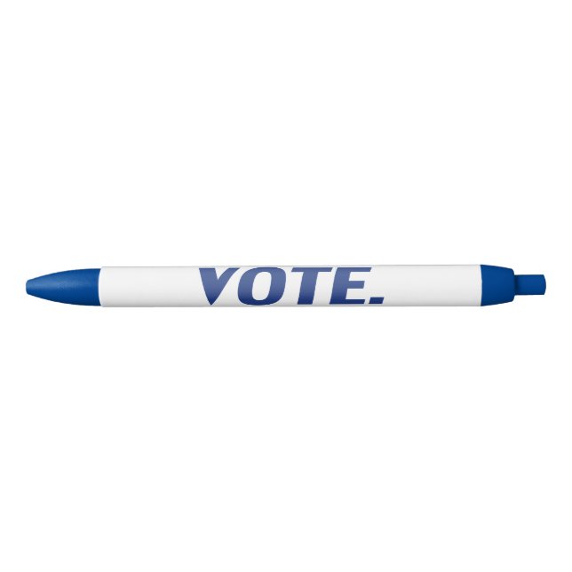 Bolígrafo De Tinta Negra "voto" - azul blanco (Anverso)