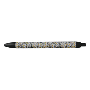 Bolígrafo De Tinta Negra White Daisies