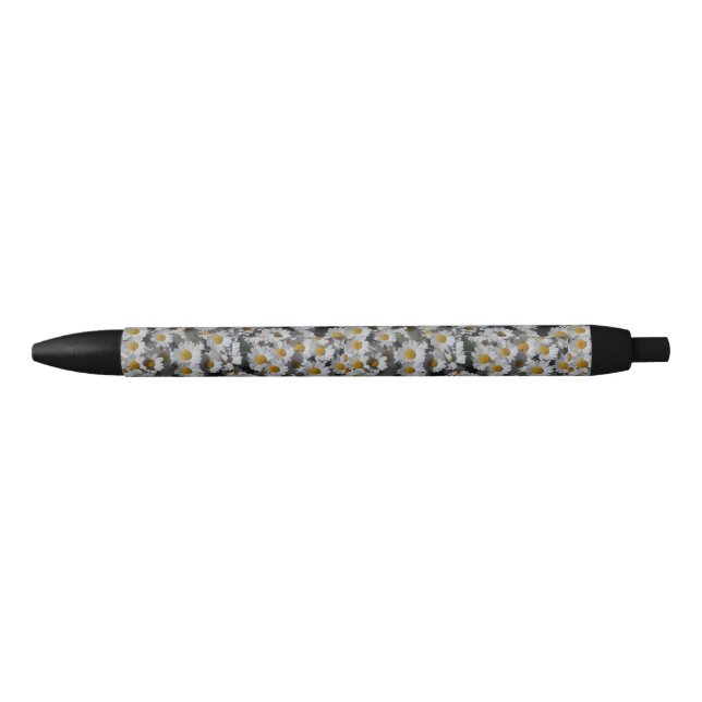 Bolígrafo De Tinta Negra White Daisies (Anverso)