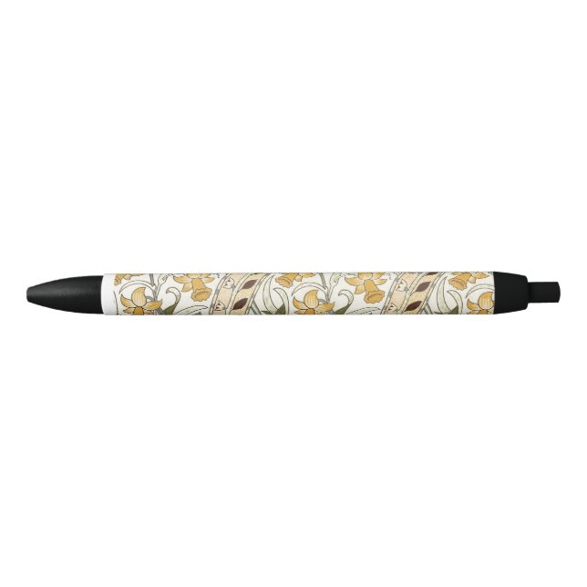 Bolígrafo De Tinta Negra William Morris Daffodil Garden Flor Classic Bota (Anverso)