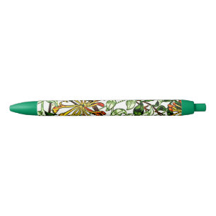 Bolígrafo De Tinta Negra William Morris - Oro verde y amarillo chupa de mie