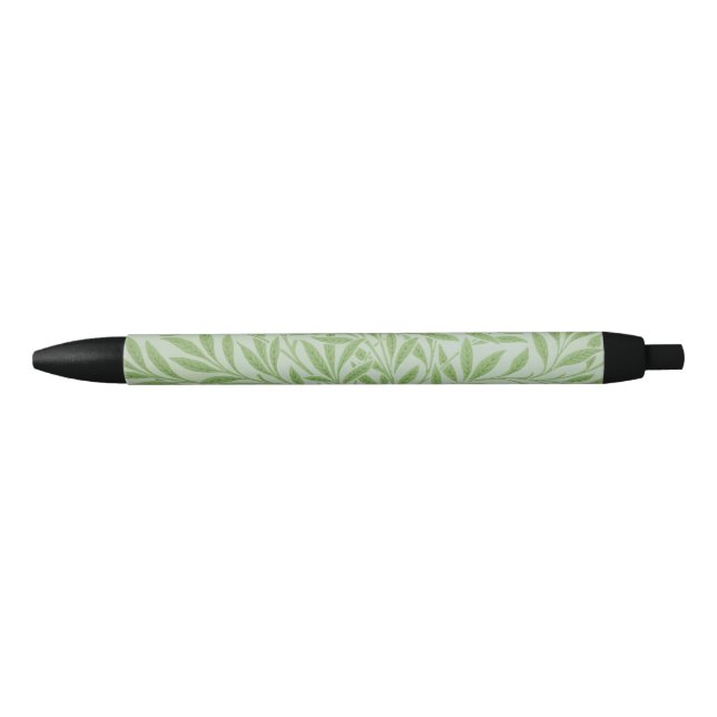 Bolígrafo De Tinta Negra William Morris Willow Flower Classic Green (Anverso)