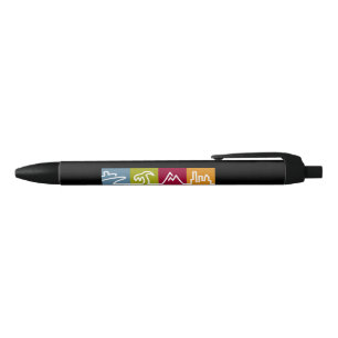 Bolígrafo De Tinta Negra World Travel Holding