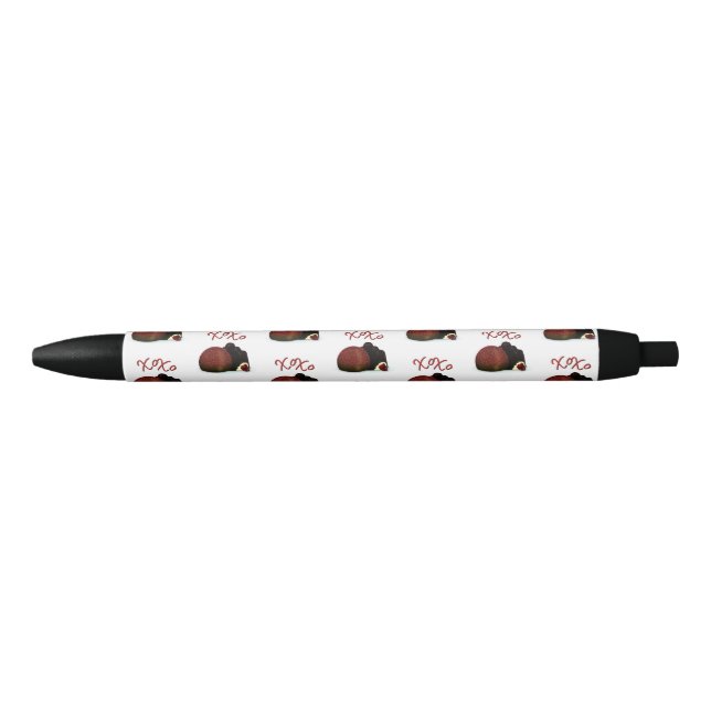 Bolígrafo De Tinta Negra XOXO Valentine Bonbon y el chocolate negro (Anverso)