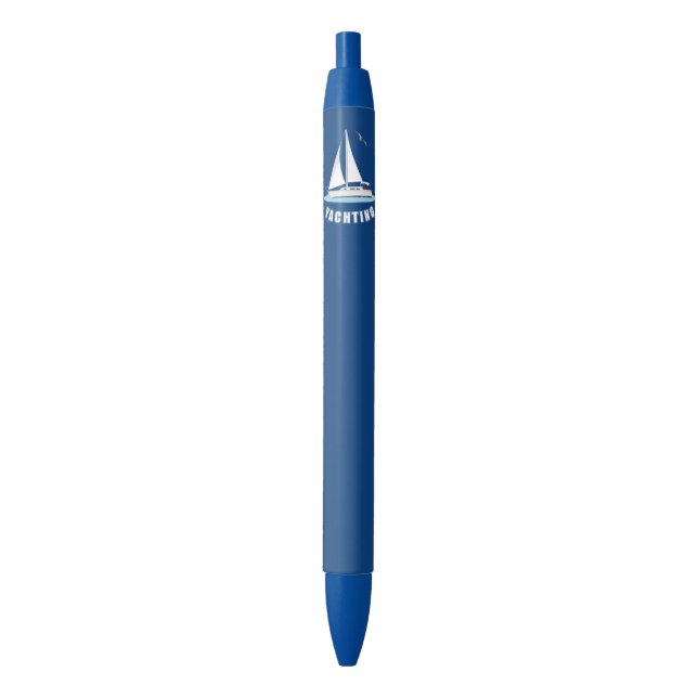 Bolígrafo De Tinta Negra Yate (Frente vertical)