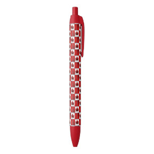 Bolígrafo De Tinta Roja Canadá Souvenir Pens Canada Flag Pen Personalizado