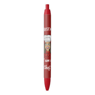 Bolígrafo De Tinta Roja Chef femenino