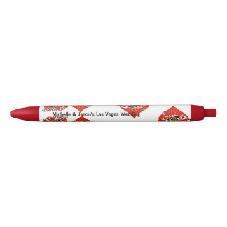 Bolígrafo De Tinta Roja El día de San Valentín de Las Vegas que casa el