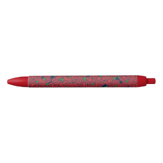 Bolígrafo De Tinta Roja Jardín de Rosas de Roses Rojas
