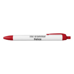 Bolígrafo De Tinta Roja La policía de la gramática encierra