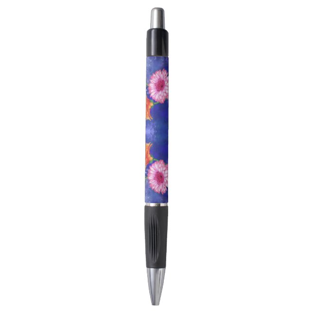 Bolígrafo de tres colores magnífico Gerberas Pen (Frente vertical)