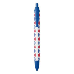 Bolígrafo de VOTO de diseño de letras de bloque