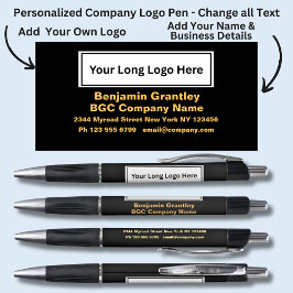 Bolígrafo Detalles de la empresa, Naranja de oro Mensajes de