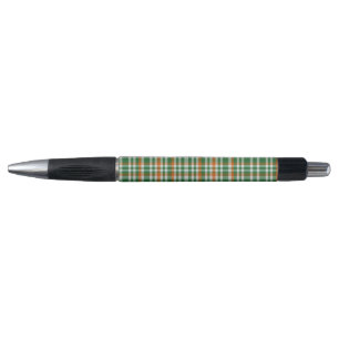 Bolígrafo día de San Patricio bandera de Irlanda gingham col