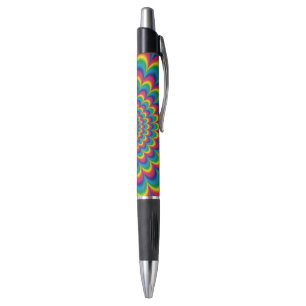 Bolígrafo Diseño abstracto del arco iris psicodélico
