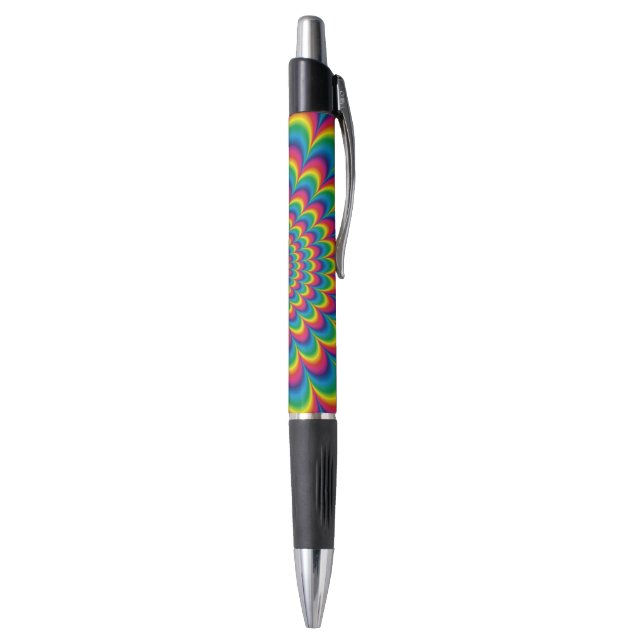 Bolígrafo Diseño abstracto del arco iris psicodélico (Parte inferior (Vertical))