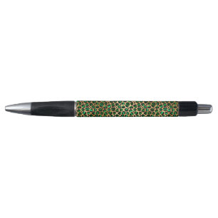 Bolígrafo Diseño de la serie Safari Esmeralda y Oro 8