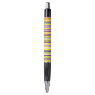 Bolígrafo Diseño de rayas coloridas lindas