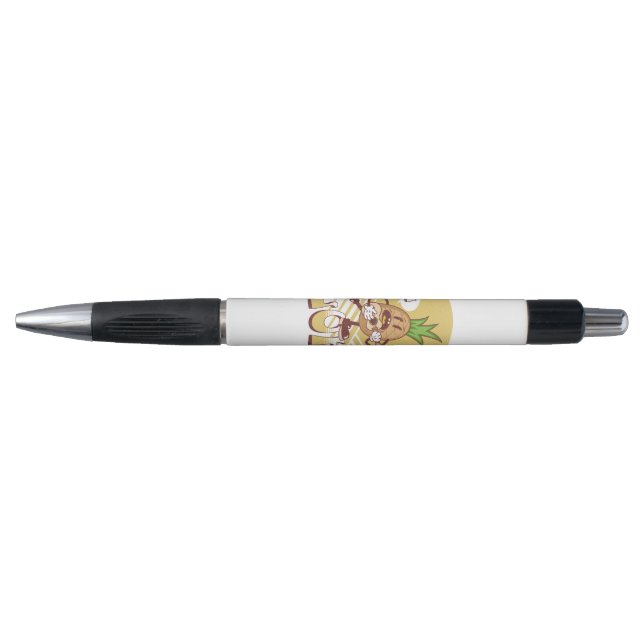 Bolígrafo Diseño de texto de estilo retro "Aloha" (Anverso)