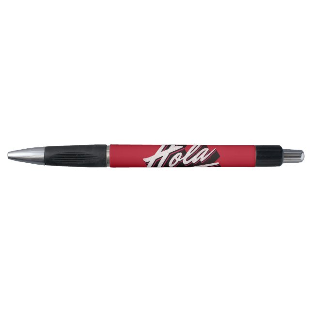 Bolígrafo Diseño de texto Hola (Anverso)
