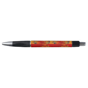 Bolígrafo Diseño gráfico impecable - naranja rojo I