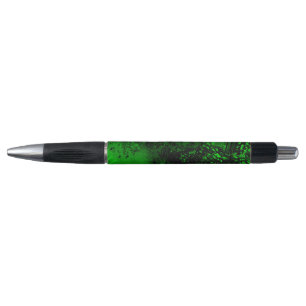 Bolígrafo Efecto de mancha de pintura verde y negro