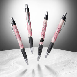 Bolígrafo Elegante 2º Rosa Aniversario del Boda del Cuartz