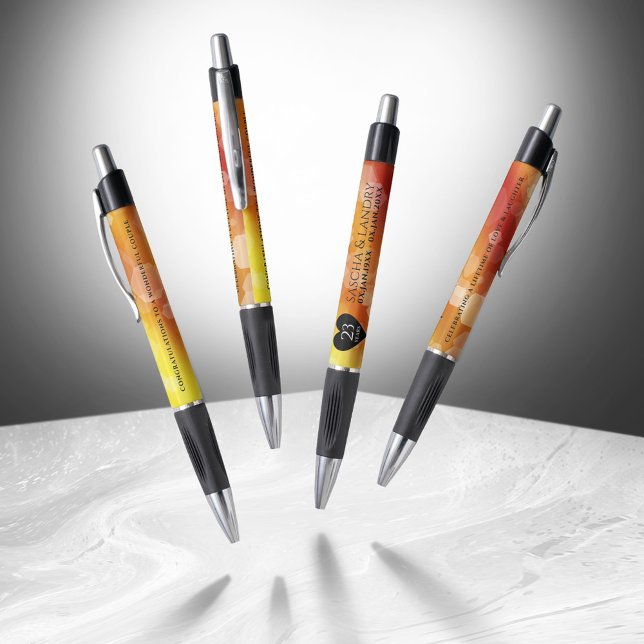 Bolígrafo Elegante 23° Aniversario del Boda Imperial Topaz (Elegant 23rd Imperial Topaz Wedding Anniversary Pen Cover Photo)
