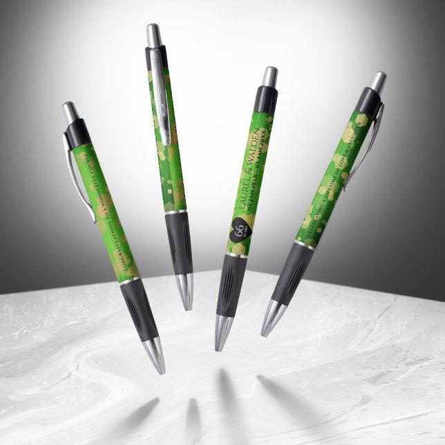 Bolígrafo Elegante 66º aniversario del Boda Titanita (Elegant 66th Titanite Wedding Anniversary Pen Cover Photo)