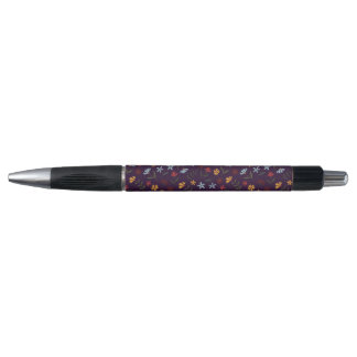 Bolígrafo Elegante acuarela Púrpura Patrón Floral