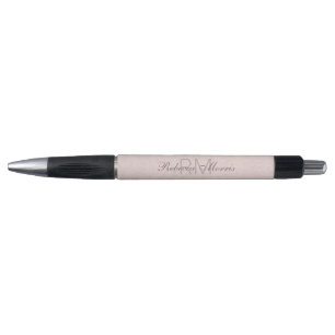 Bolígrafo Elegante, Chic Monograma, Nombre Perla Rosa