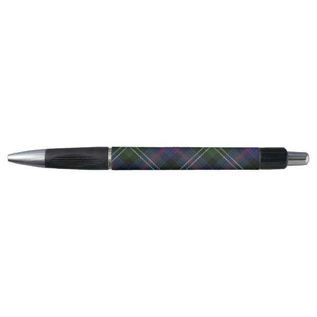 Bolígrafo Elegante Cuadro Rústico Clan Sutherland Tartán (Anverso)