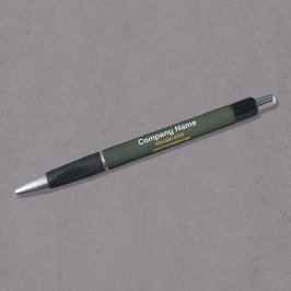 Bolígrafo Elegante dorado y verde bosque 