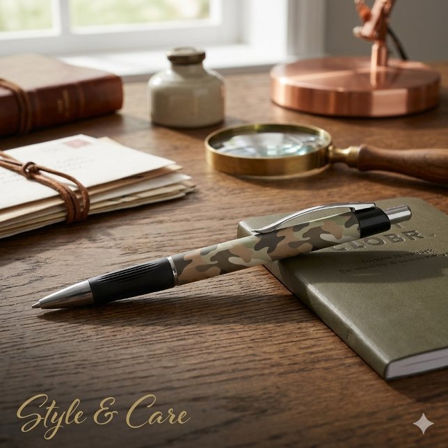Bolígrafo Elegante Emmy con Impresión de Camuflaje (Camouflage Print Emmy Pen Elegant Writing Tool)