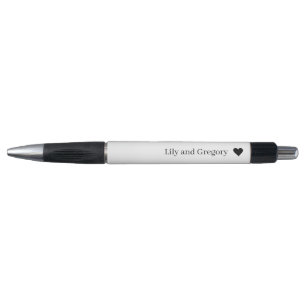 Bolígrafo Elegante Estiloso Negro y Blanco