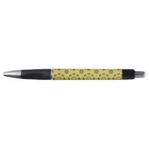 Bolígrafo Elegante Patrón Floral Tacha